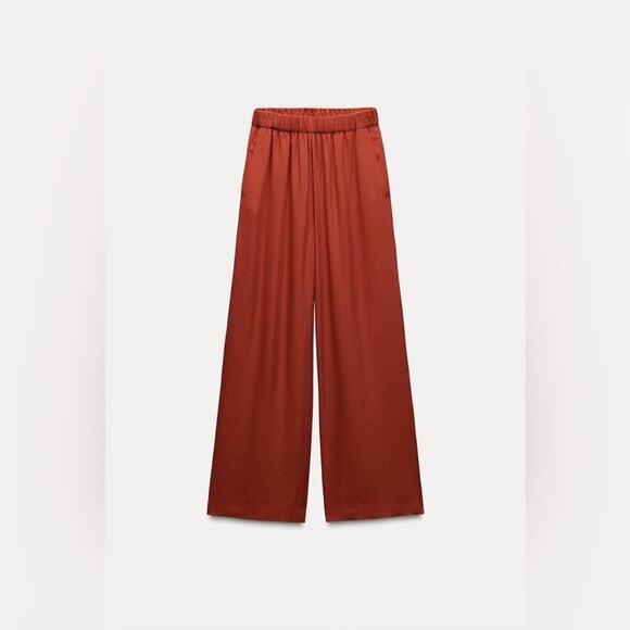 Zara ZW COLLECTION PAJAMA PANTS - Picture 5 of 14